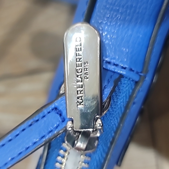 KARL LAGERFELD PARIS Maybelle Logo Crossbody Bag Cobalt - Picture 8 of 16